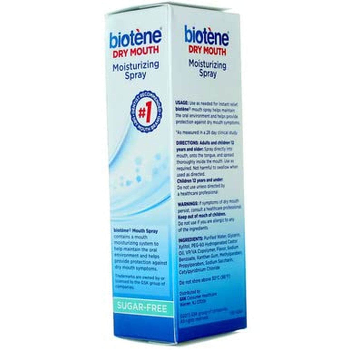 Biotene Gentle Mint Moisturizing Mouth Spray, Sugar-Free, for Dry Mouth and Fres