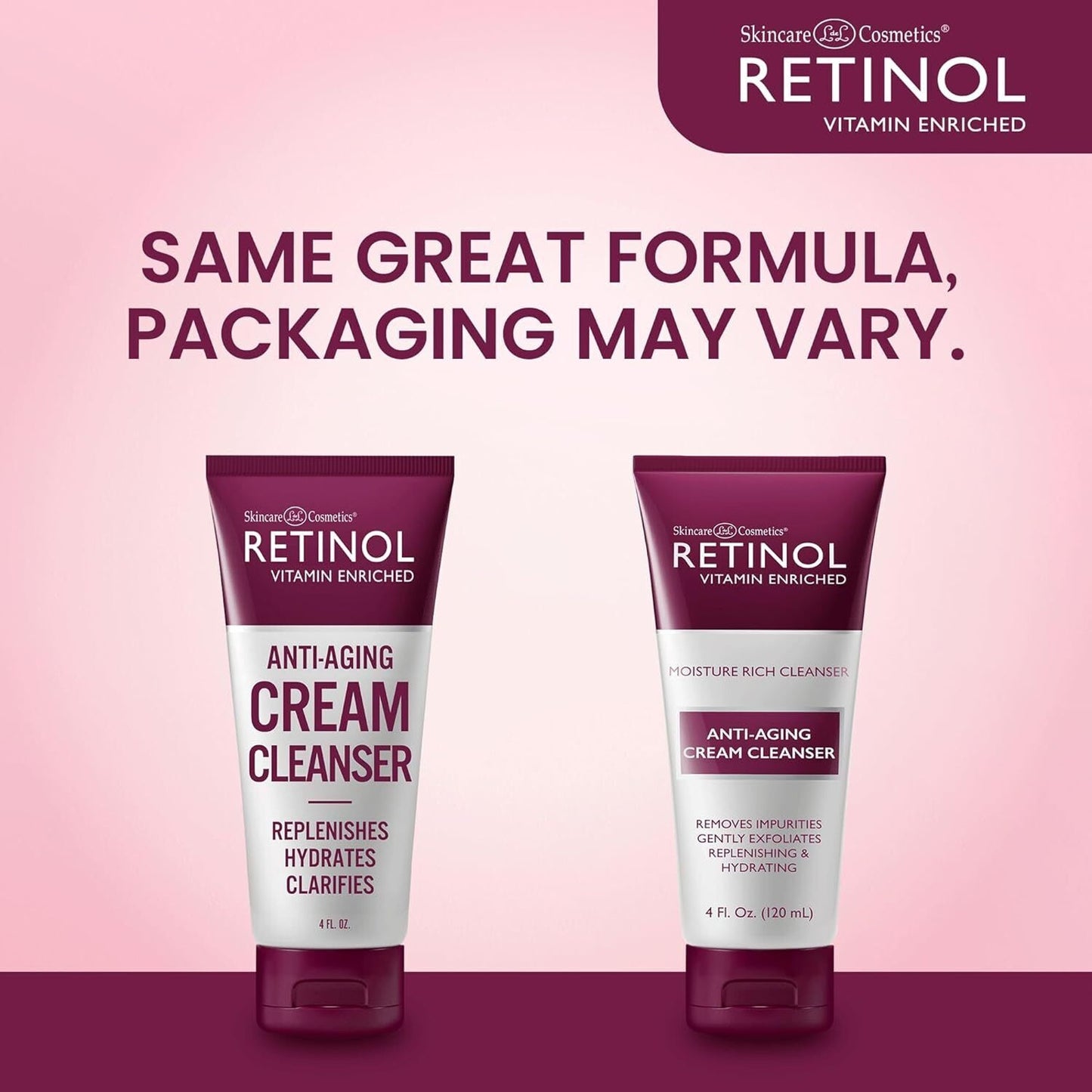 Retinol Moisture Rich Cleanser Anti Aging Cream Cleanser f Fl. oz