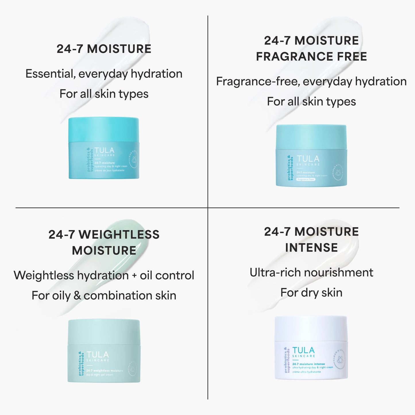 TULA Skin Care 24-7 Hydrating Day & Night Cream - Supersize, Anti-Aging Moisturizer for Face, Contains Watermelon & Blueberry Extract, 3.4 oz.