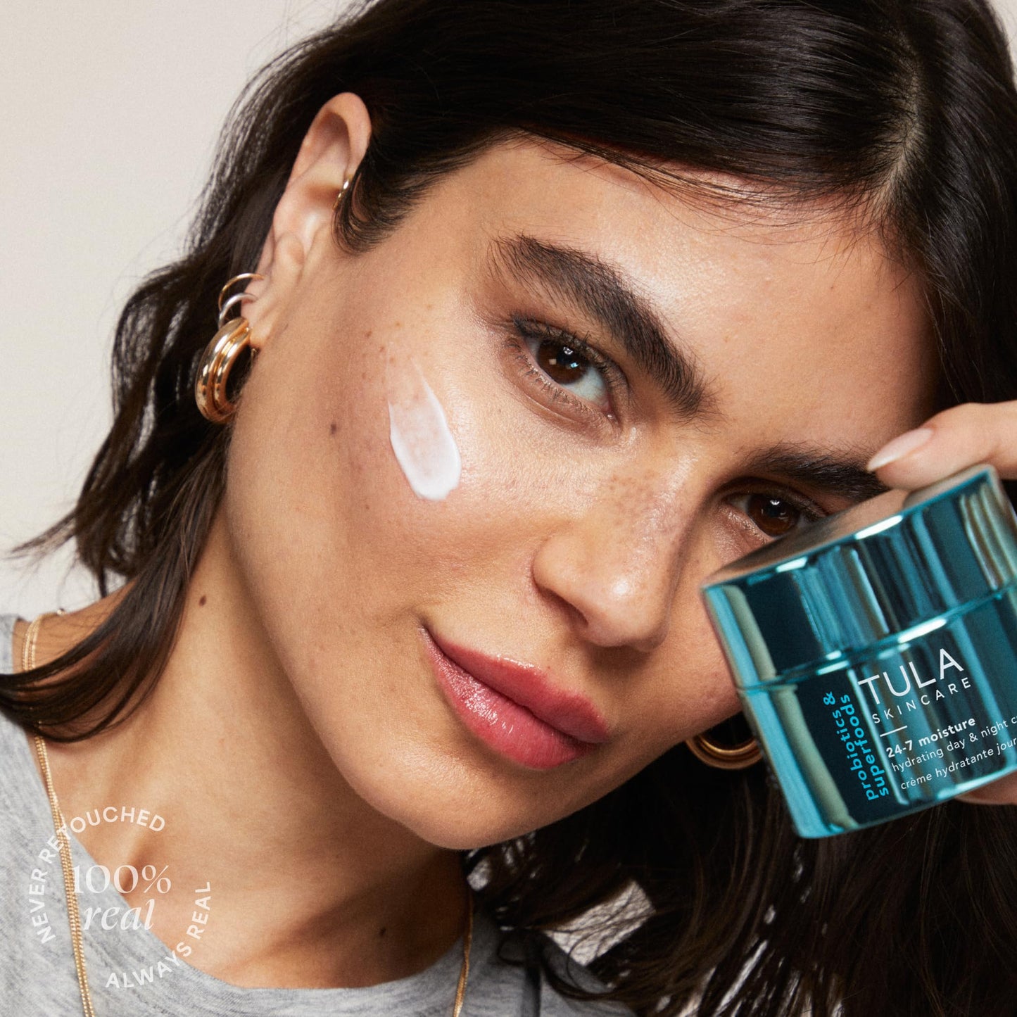 TULA Skin Care 24-7 Hydrating Day & Night Cream - Supersize, Anti-Aging Moisturizer for Face, Contains Watermelon & Blueberry Extract, 3.4 oz.