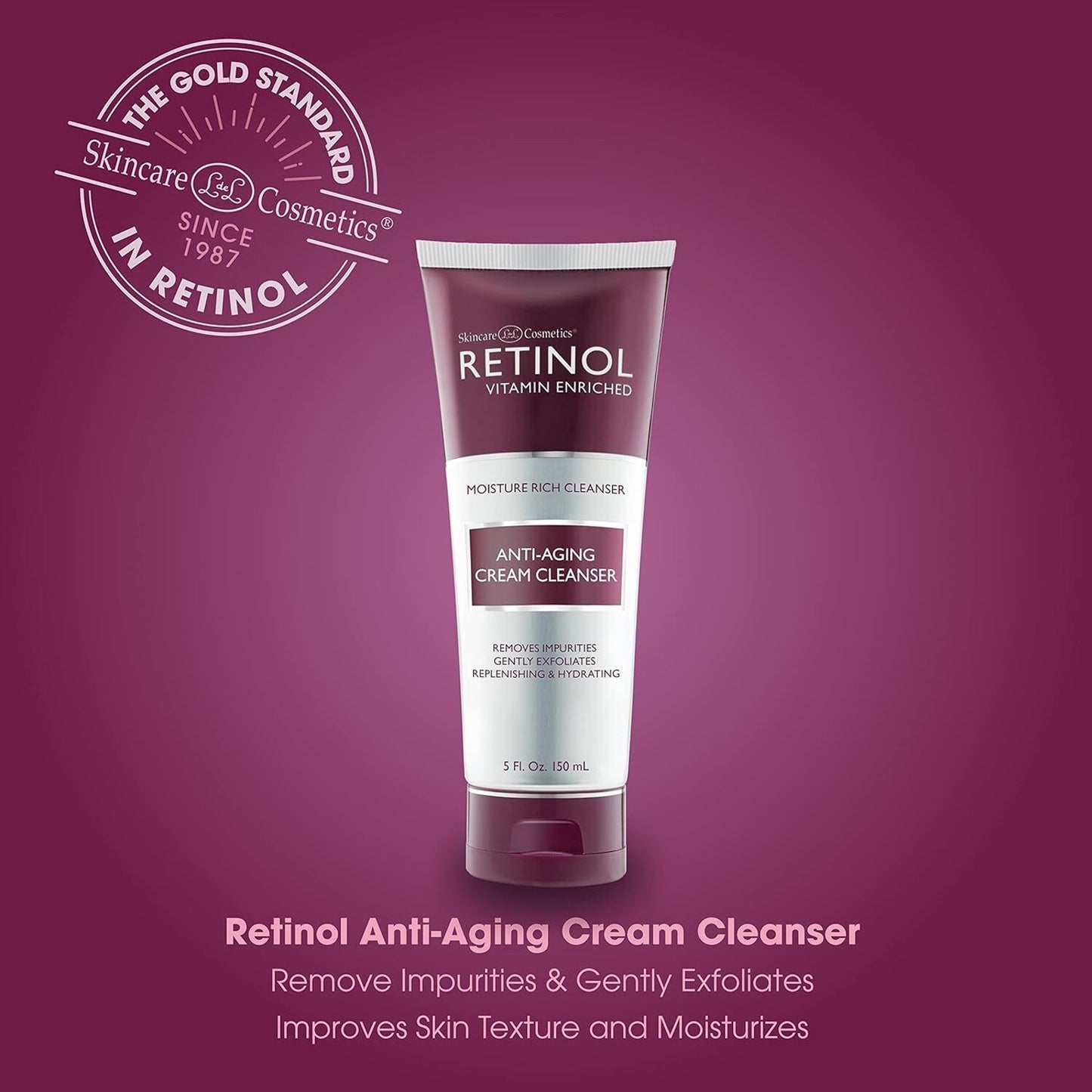 Retinol Moisture Rich Cleanser Anti Aging Cream Cleanser f Fl. oz