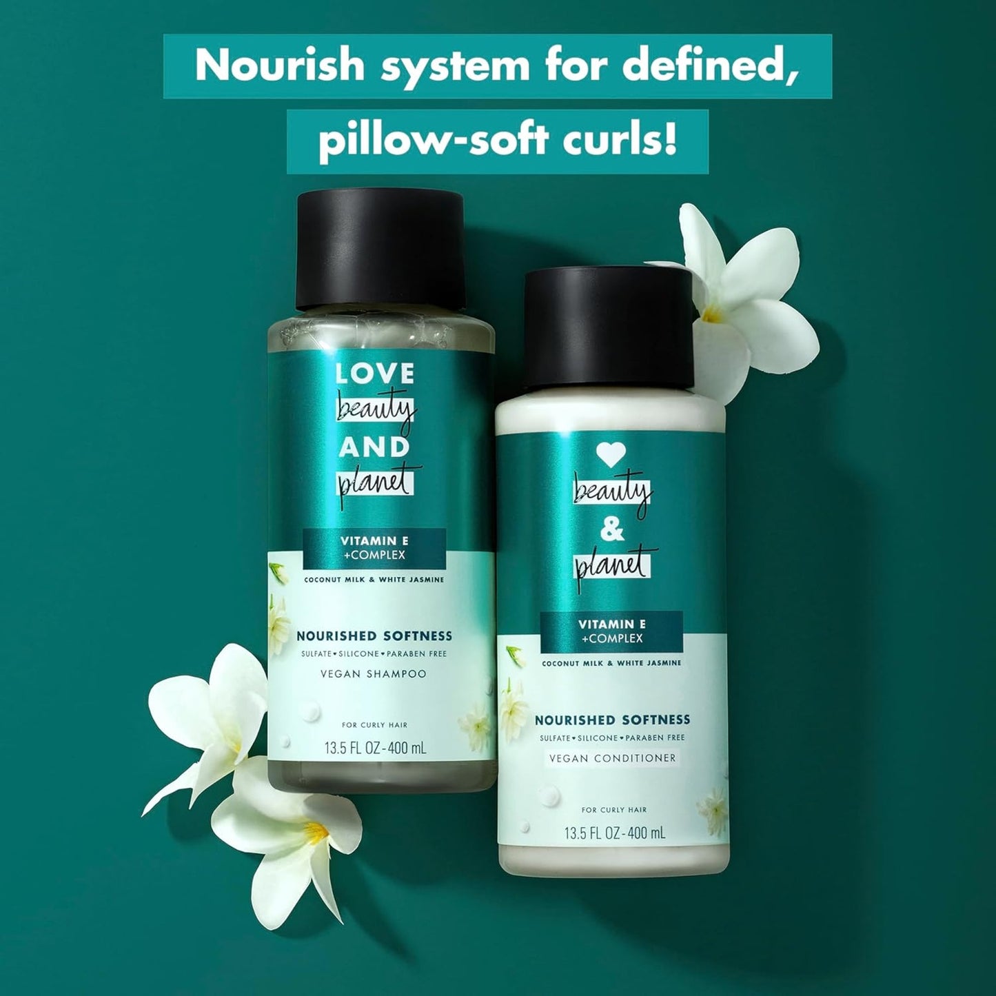 Conditioner with Vitamin E Coconut Milk & White Jasmine for Curly Hair & Natural