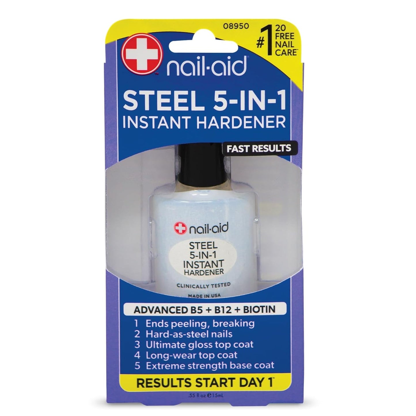 Steel Instant Hardener, Clear, 0.55 Fluid Ounce