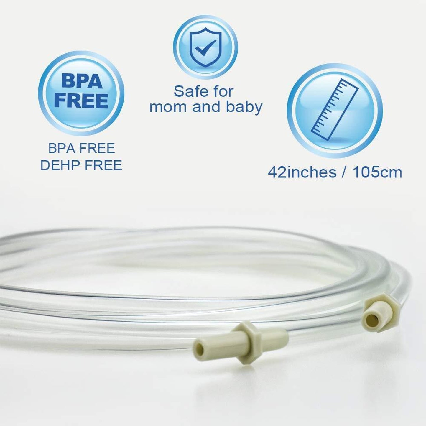 Replacement Tubing (1 Retail Pack of 2 Tubes) Compatible with Medela Pump in Sty