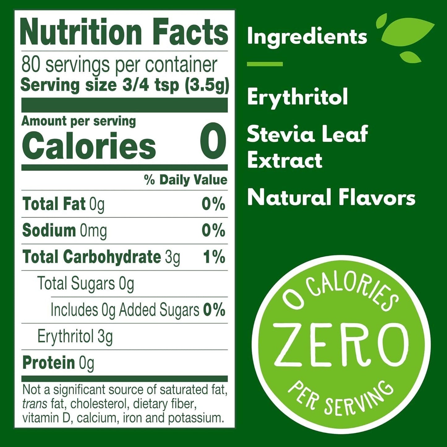 TRUVIA Original Calorie-Free Sweetener from the Stevia Leaf Spoonable 9.8 Oz