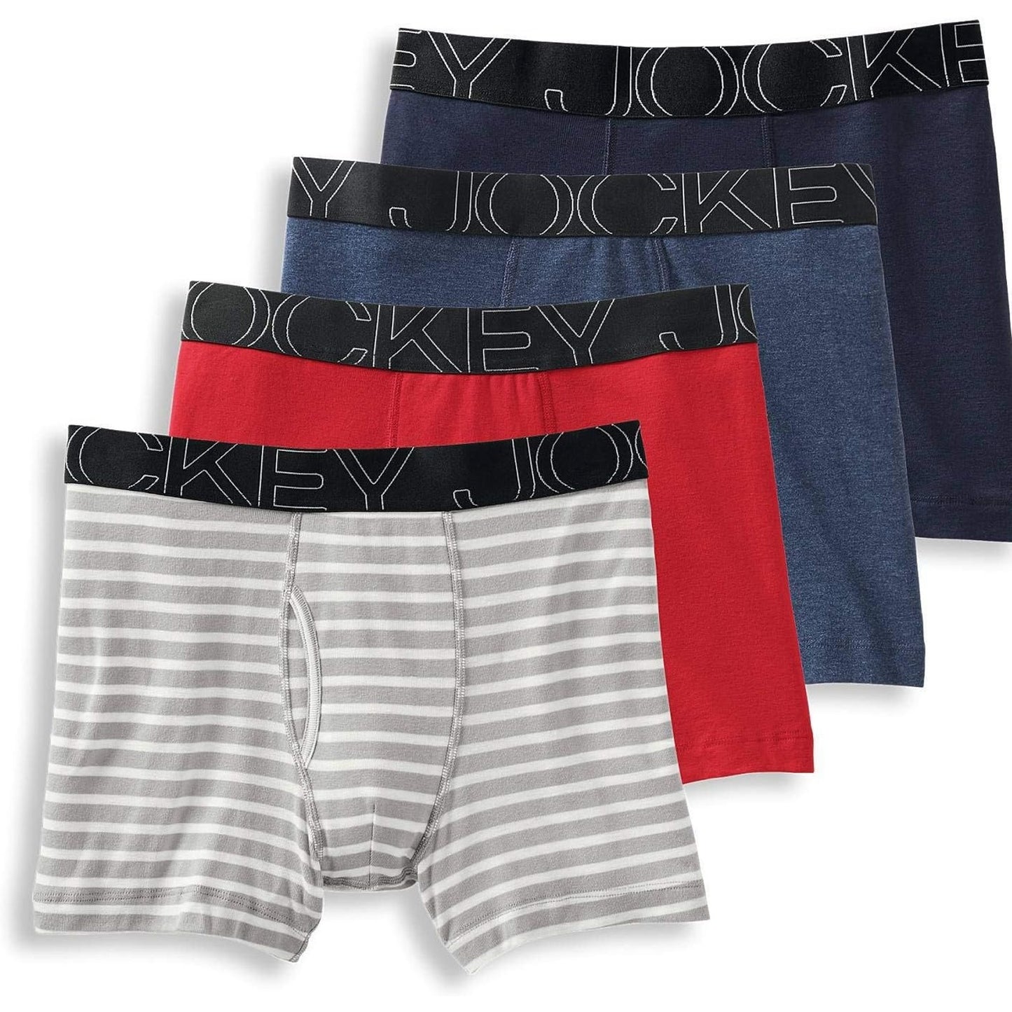 Men'S Underwear Activeblend Boxer Brief - 4 Pack Size: XL
