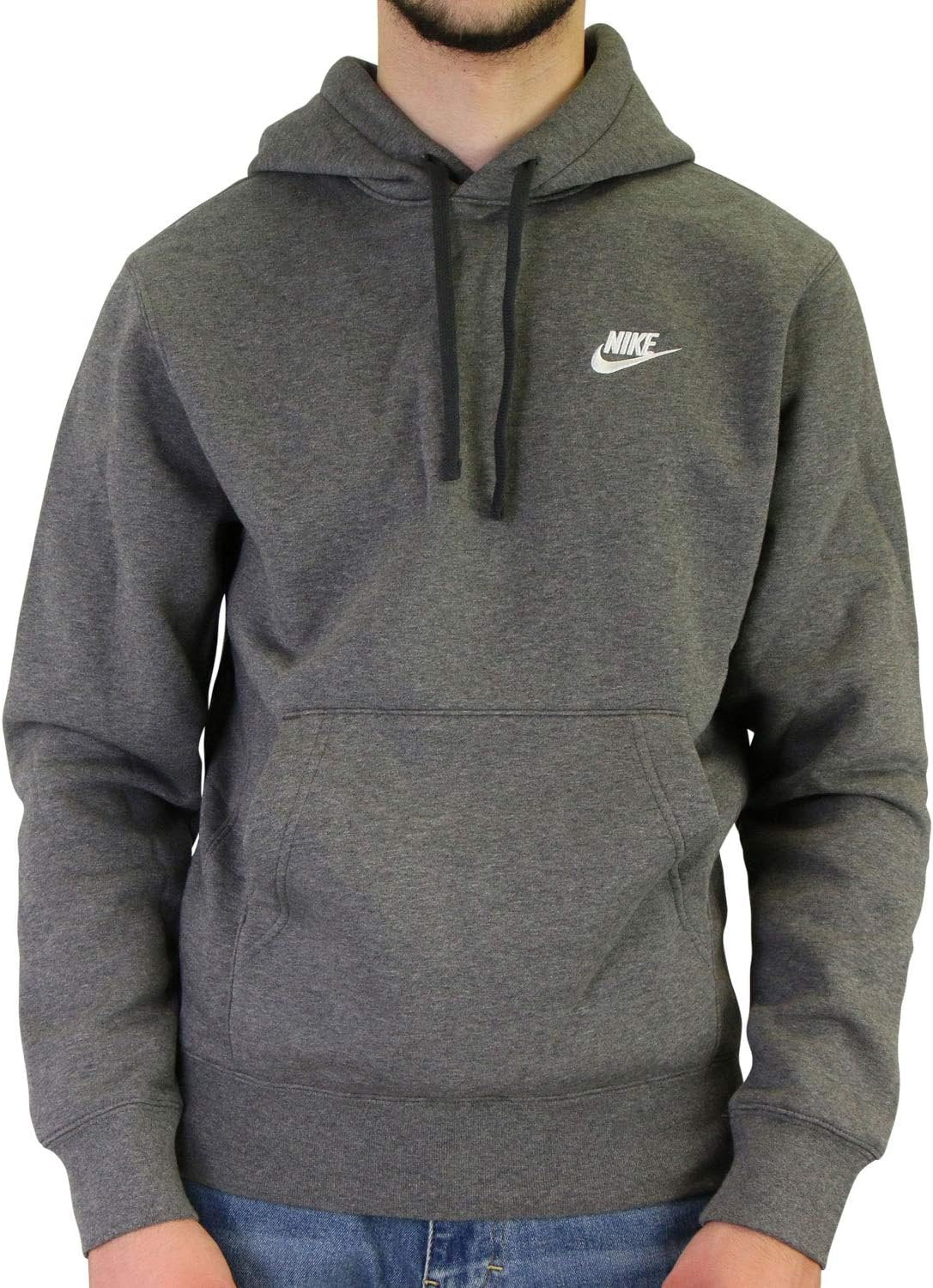 Nike Men'S Hoodie  Charcoal Heather/Anthracite/White Size Medium