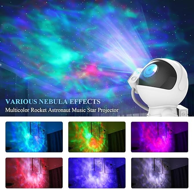 Astronaut Galaxy Projector, Rocket Star Nebula Projector