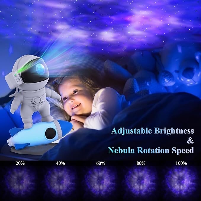 Astronaut Galaxy Projector, Rocket Star Nebula Projector