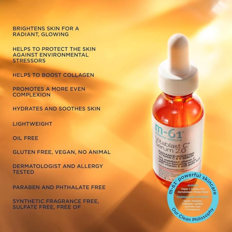 M-61 Vitablast C® Serum 2.0 - Radiance-Boosting Serum with 15% Vitamin C, Gallic