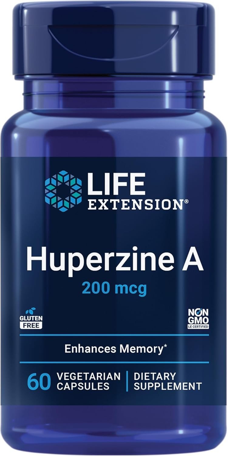 Life Extension Huperzine A - 200 mcg - 60 Vegetarian Capsules Exp.: 03/2026