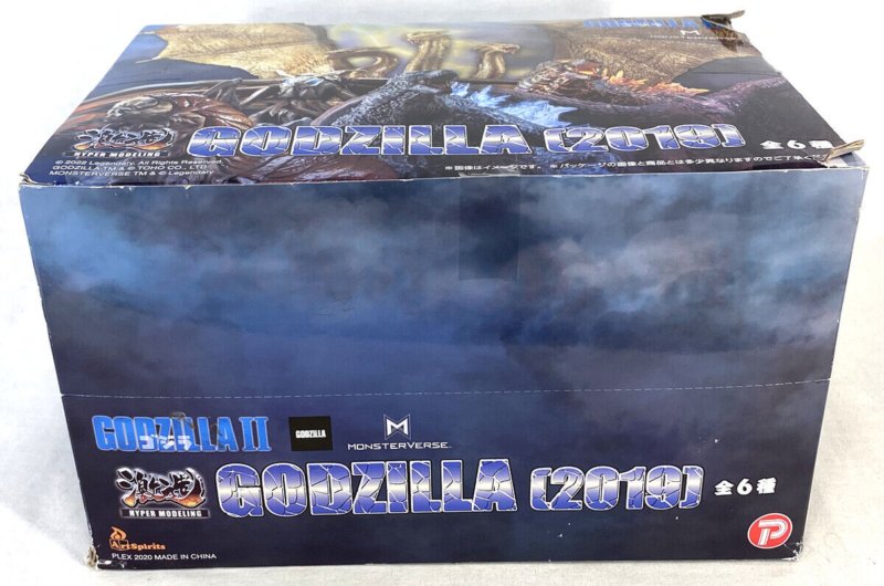 Art Spirits Hyper Modeling GODZILLA (2019) Trading Figure Set of 6, BOX WEAR