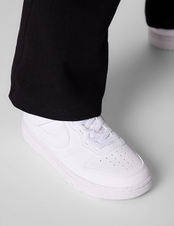Nike Court Borough Sneaker, White/White/White, 2 US Unisex Little Kid