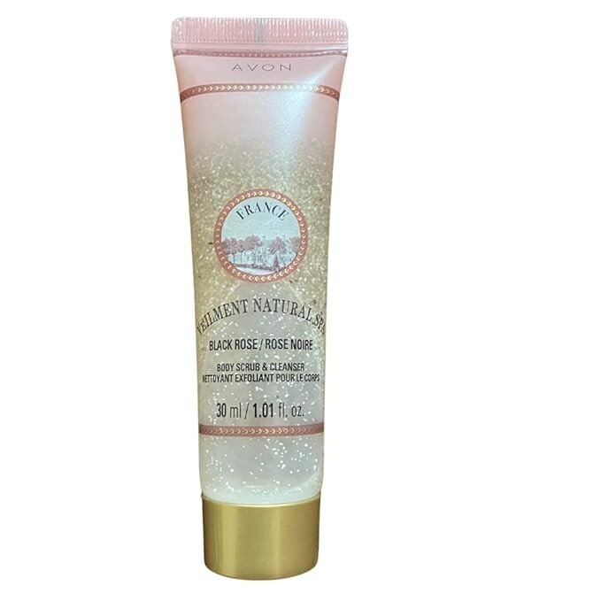 Veilment Natural Spa Black Rose Exfoliating Body Scrub and Cleanser Travel PACK2