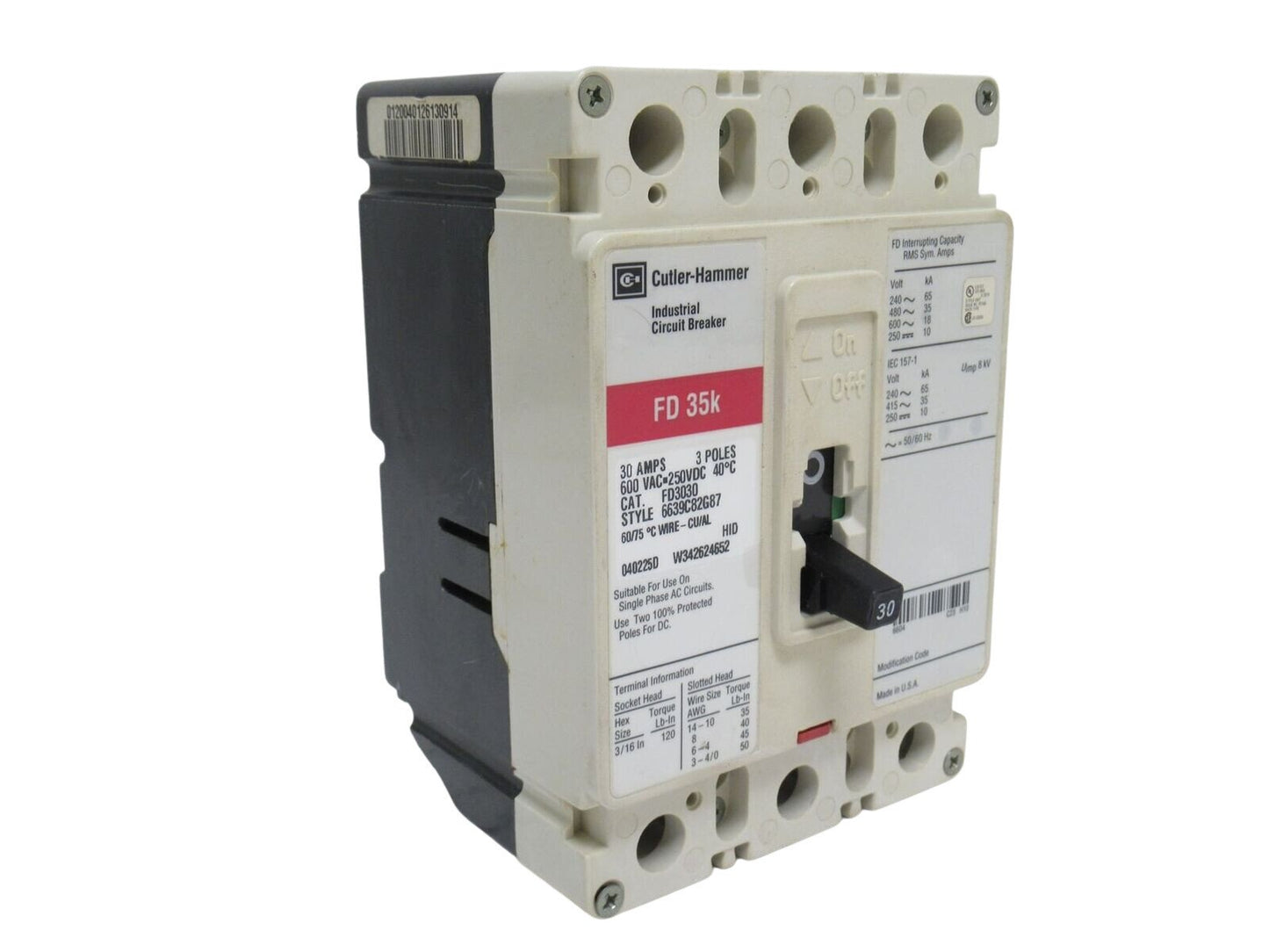 FD3030 - Eaton - Molded Case Circuit Breaker