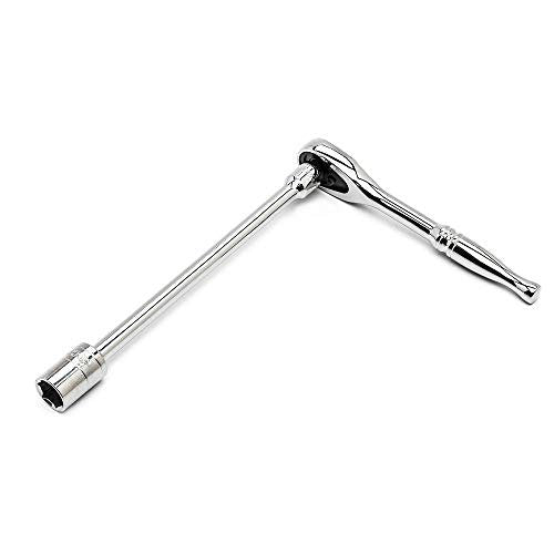 URREA Socket Wrench Extension - 3/8" Drive 18-Inch Ratchet Extender with Drop Forged Construction & Nickel-Chrome Finish - 5263