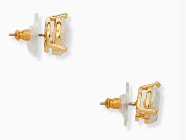 Kate Spade New York Rise And Shine Stud Earrings Opal Glitter AUTHENTIC, NEW!