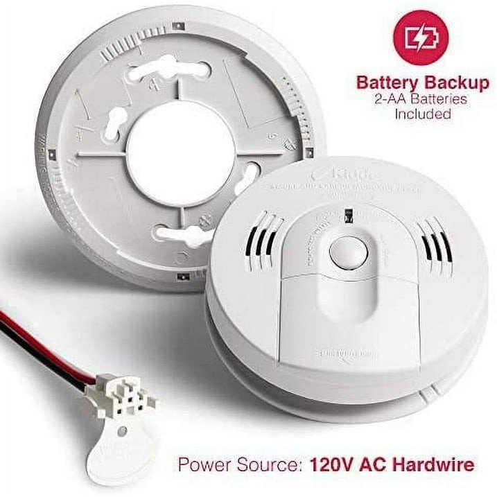 Kidde 21006377 Hardwired Combination Carbon Monoxide & Smoke Alarm  KN-COSM-IBA