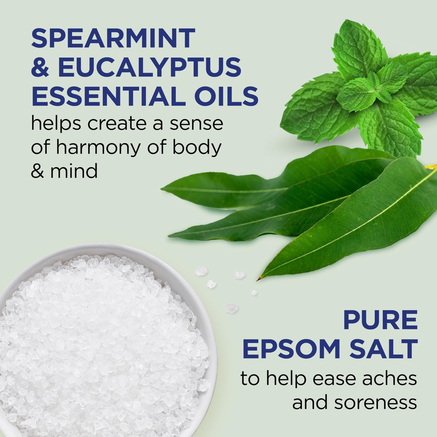 Dr Teal's Foaming Bath (Epsom Salt), Eucalyptus Spearmint, 34 Fluid Ounce