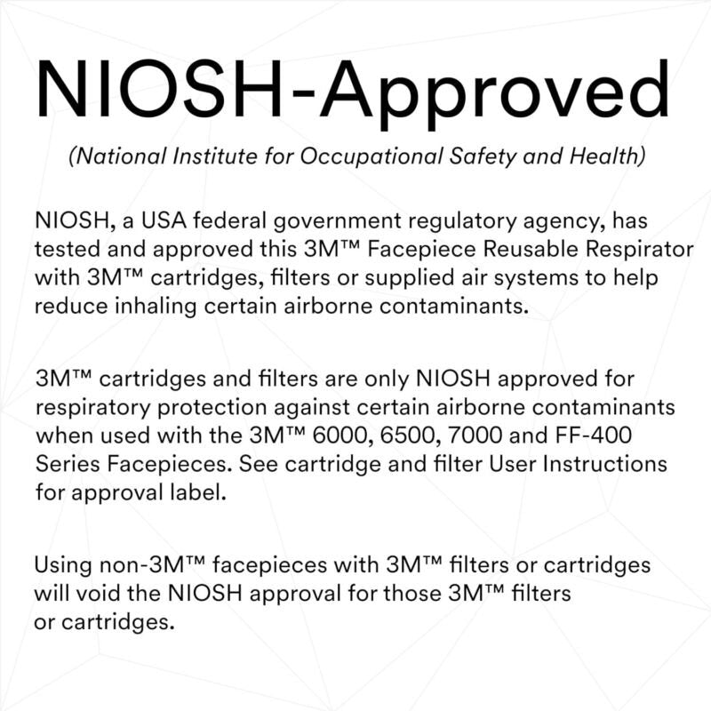 3M Small 6700 Series Full Face Air Purifying Respirator