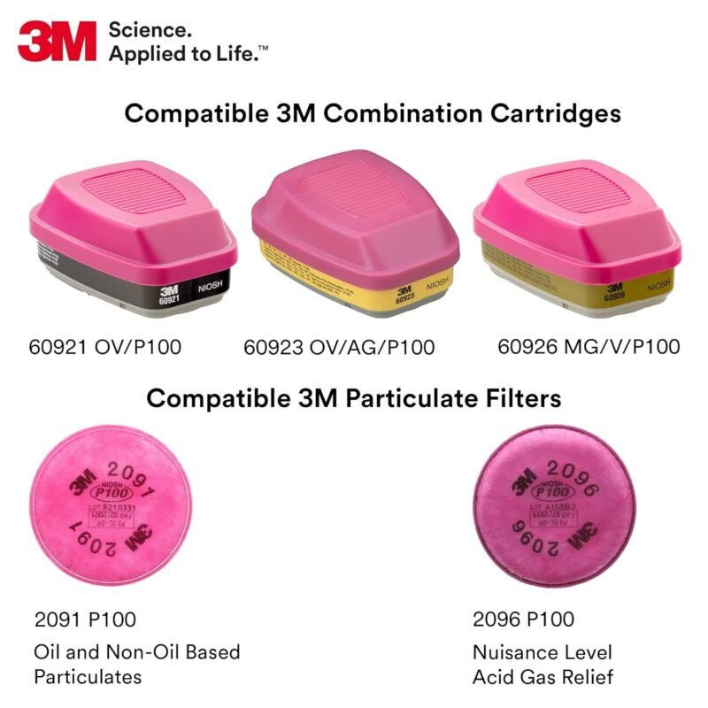 3M Small 6700 Series Full Face Air Purifying Respirator