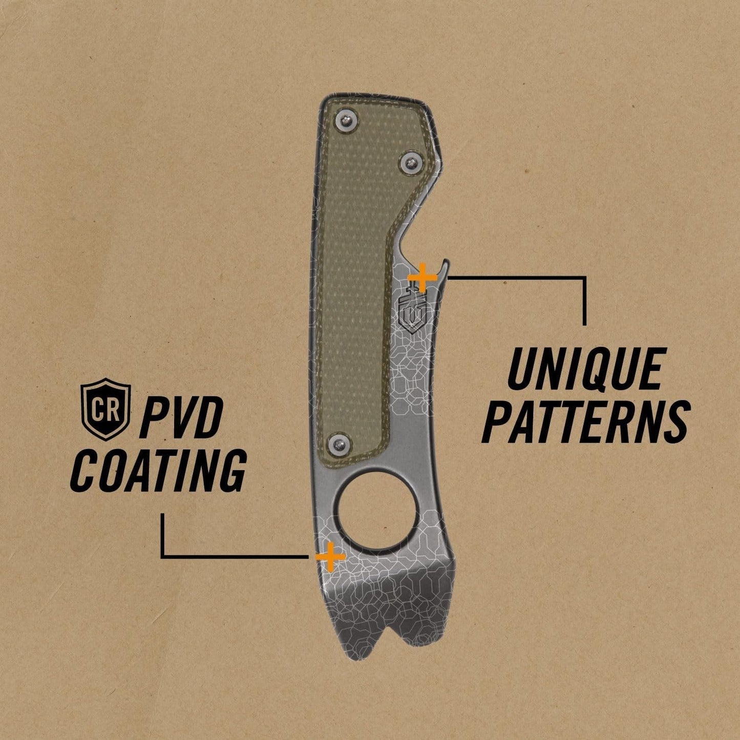 Gerber Chonk Multitool Pry Bar Stainless Steel, Green Micarta