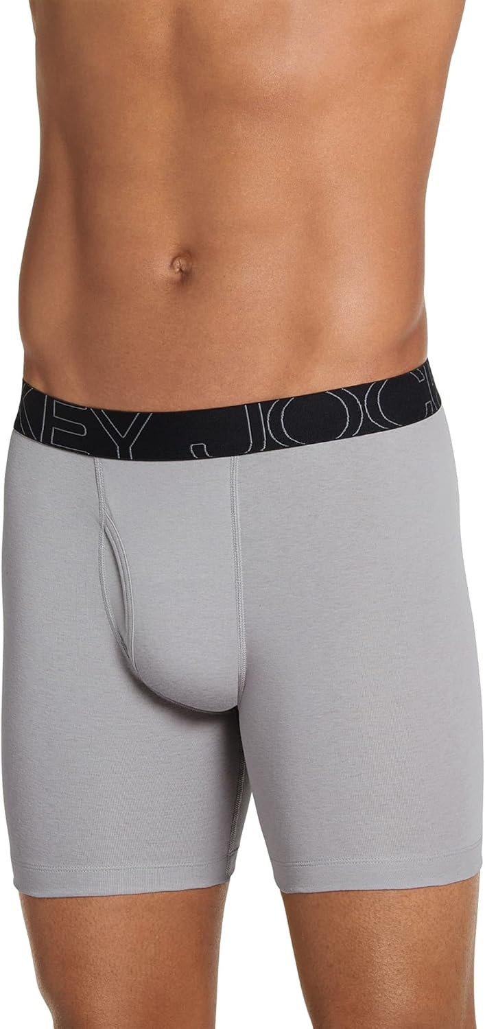 Jockey Boys Men'S Underwear Activeblend 7" Midway Brief - 4 Pack  - Larger