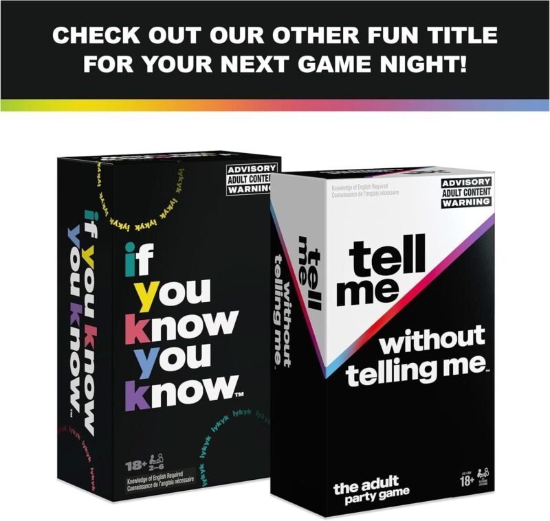 , If You Know You Know IYKYK Card Game, Adult Party Game for Bachelorette Partie