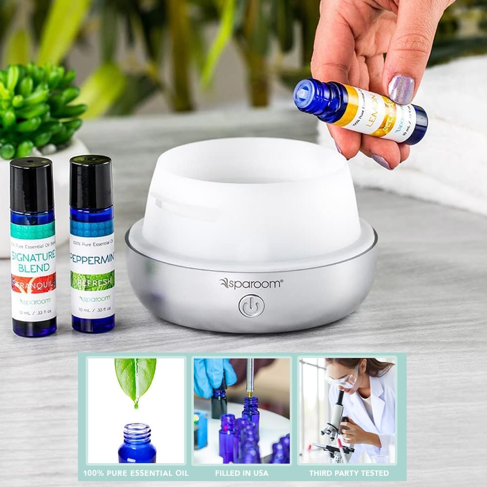 SpaRoom Aromatherapy 100% Pure Essential Oils for Diffusers and Air Freshners