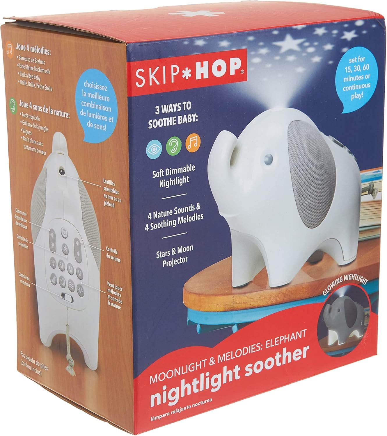 Skip Hop Baby Soother, Moonlight & Melodies, Elephant