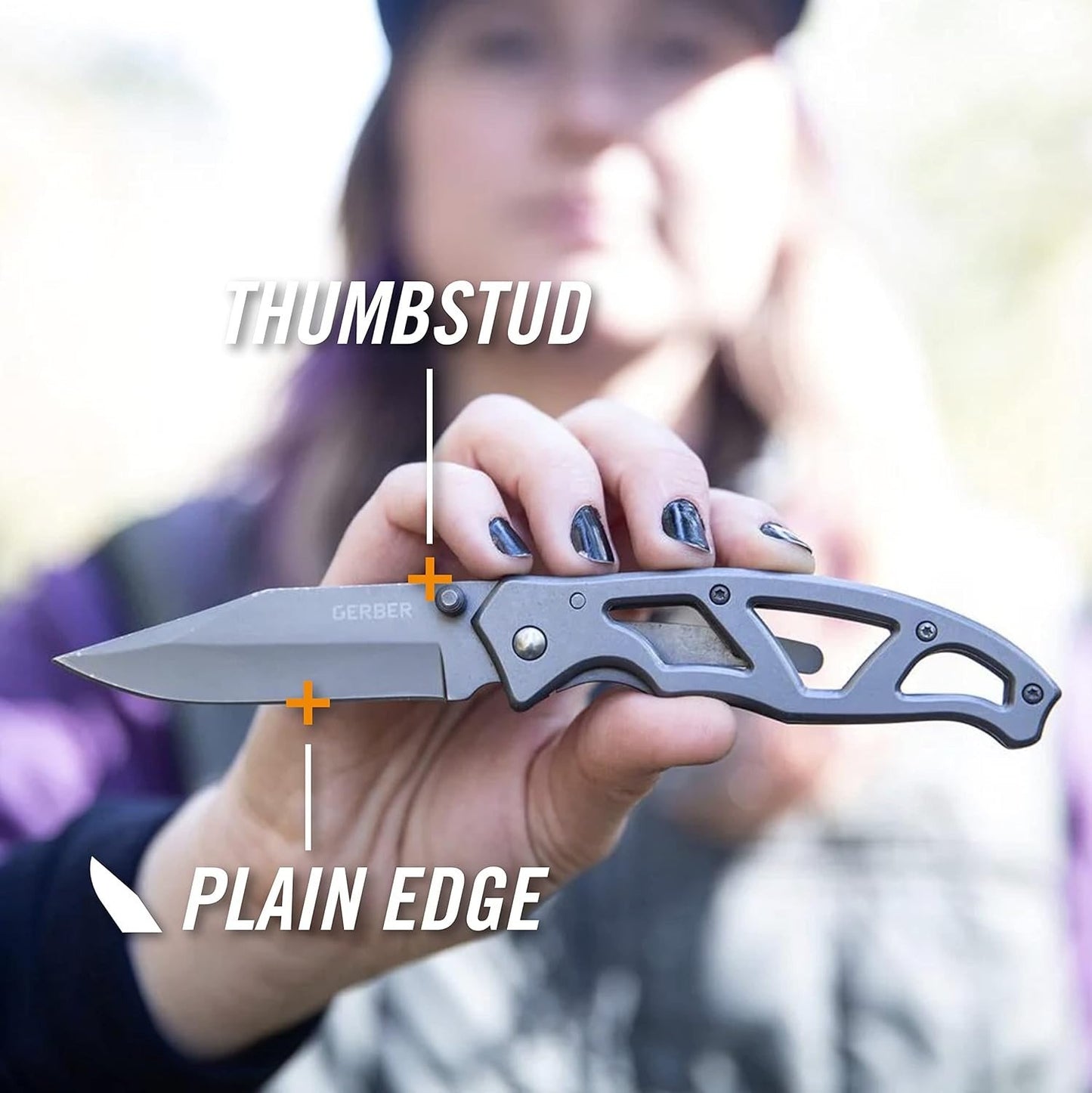 Gerber Gear Paraframe EDC Folding Pocket Knife with Safety Lock for Everyday