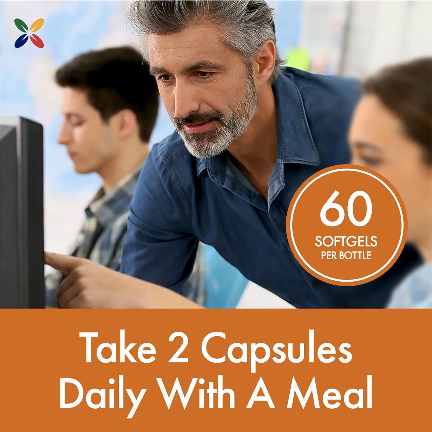 Stop Aging Now - Curcumin2K Formula with Bioperine - Antioxidants, Mood Support, Joint Health - Turmeric & Black Pepper Extract - 60 Softgels
