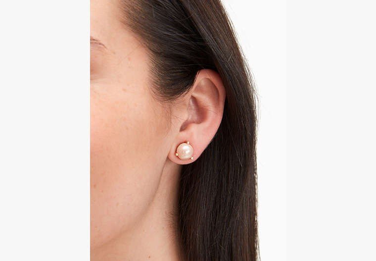 Kate Spade Rise And Shine Blush Pearl Faux Earrings