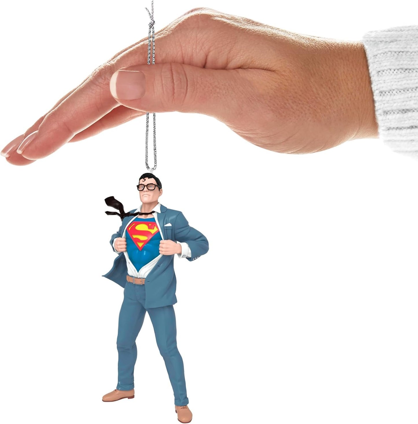 Hallmark Christmas Ornament 2024, DC Superman Clark Kent, Gifts for DC Comics Fans