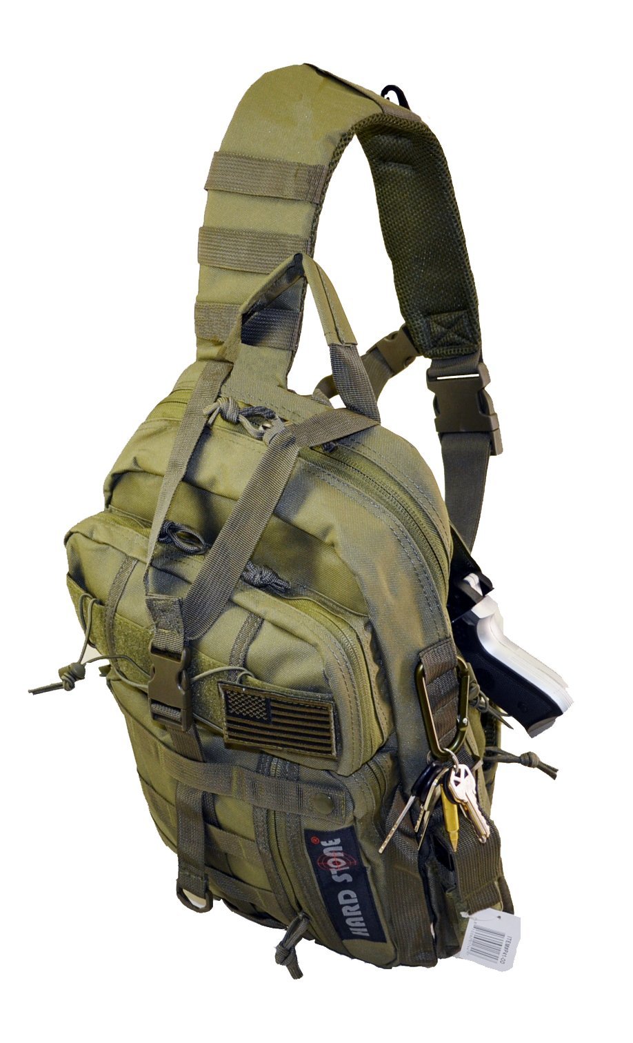 EXPLORER B7-OD Concealed Carry Sling Backpack, OD
