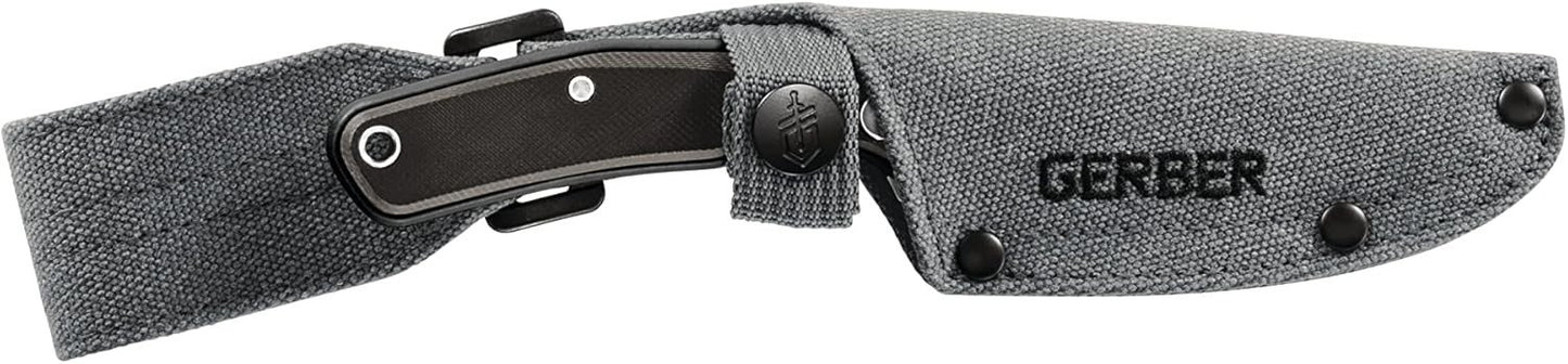Gerber Gear Downwind Caper - Fixed Blade Knife with Sheath for Hunting Gear - Bl