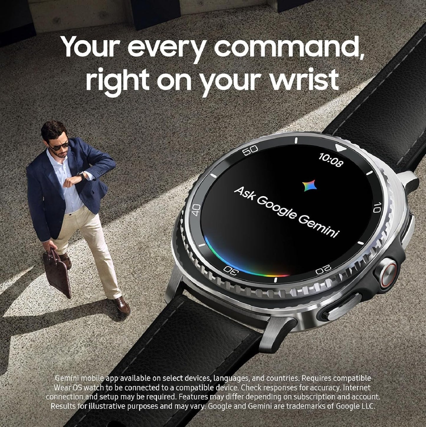 Samsung Galaxy Watch 8 Classic (2025) 46Mm Bluetooth Smartwatch, Cushion Design, Rotatin