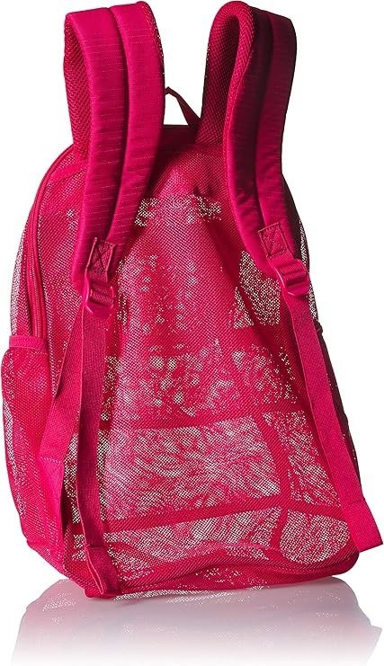 NEW Nike Brasilia Mesh Training Backpack School Bag - Rush Pink (18" x 12" x 7")
