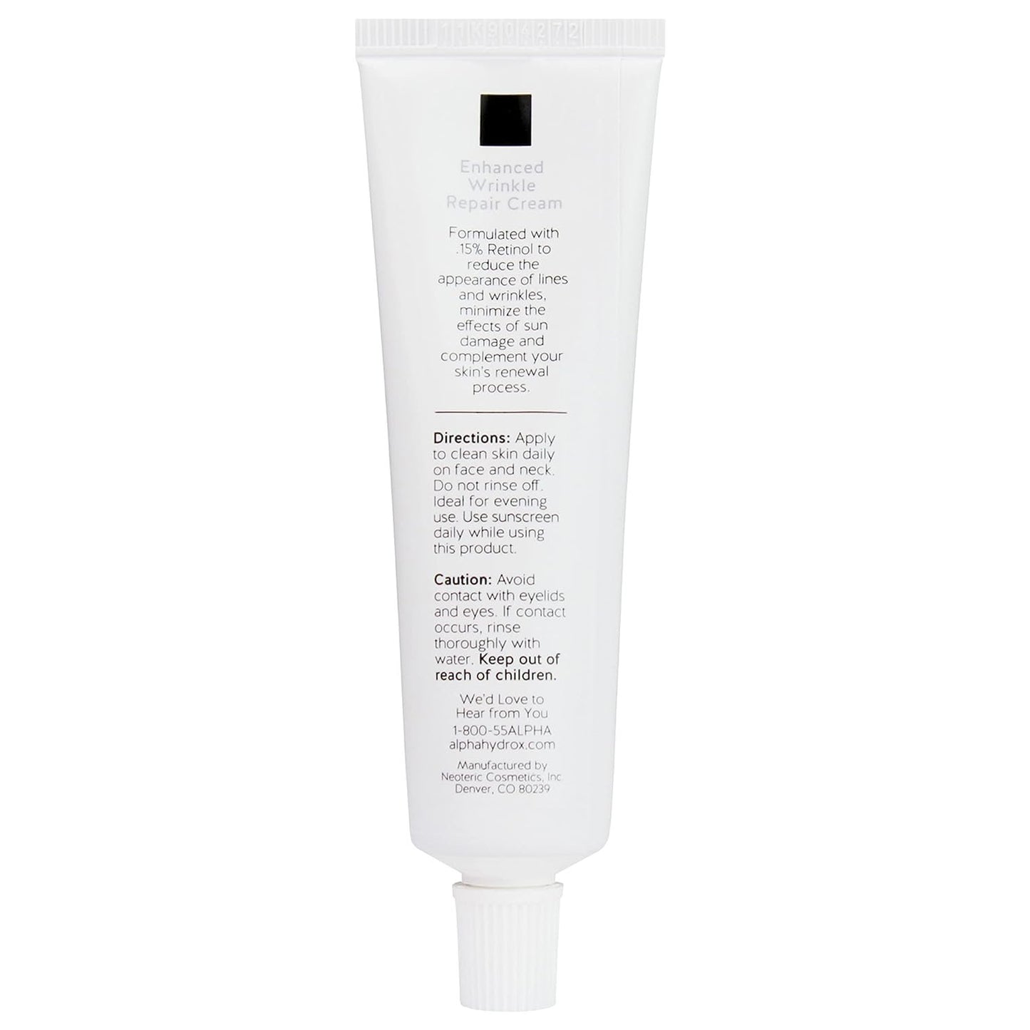 Skin Care Enhanced Wrinkle Repair Cream, Anti-Aging Formula, 0.15% Retinol, Vita