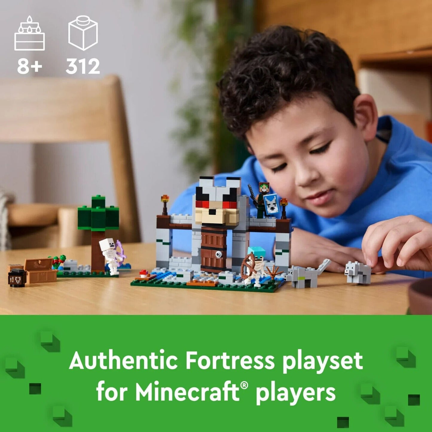 LEGO 21261 Minecraft The Wolf Stronghold Fortress Playset