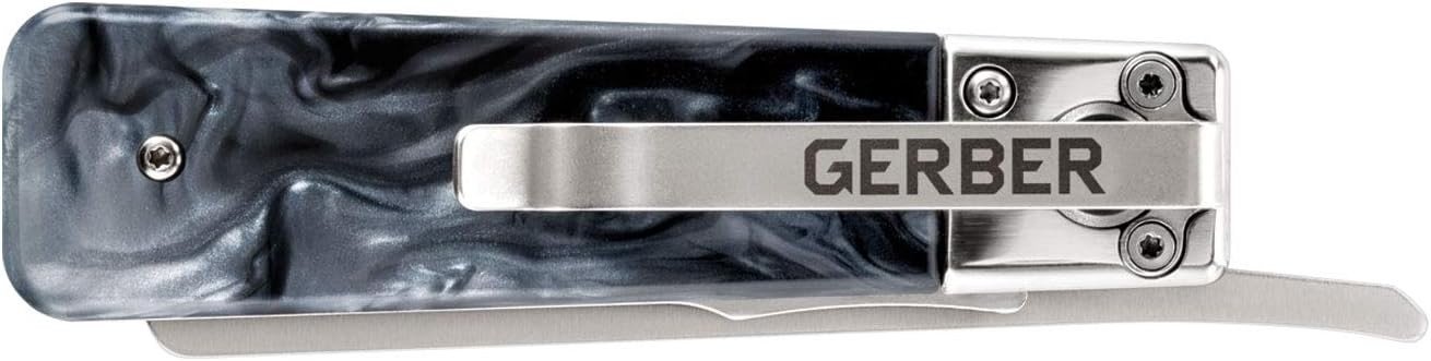 Gerber Gear Jukebox, EDC Folding Pocket Knife with Straight Edge Flipper Blade