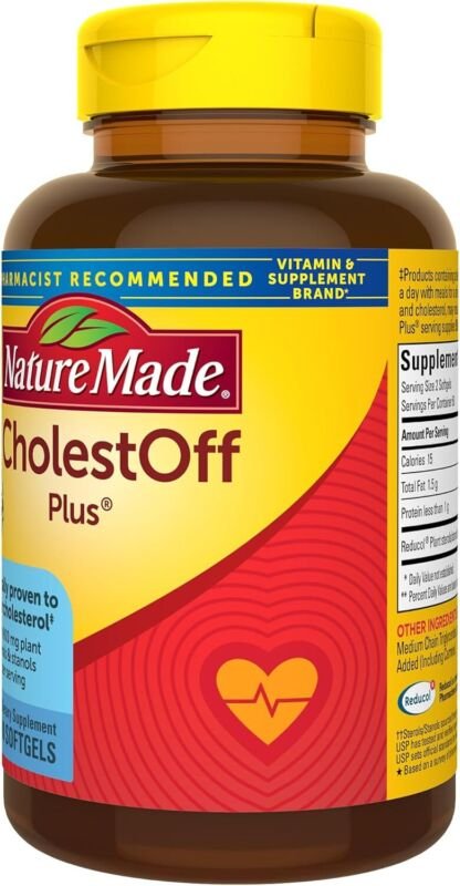 Nature Made Cholestoff Plus, Dietary Supplement for Heart Health Support, 100 Softgels