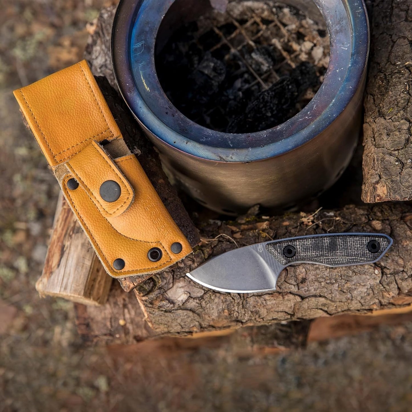 Gear Stowe Pocket Knife and Sheath - 2.5" Fixed Blade - EDC Gear and Equipment
