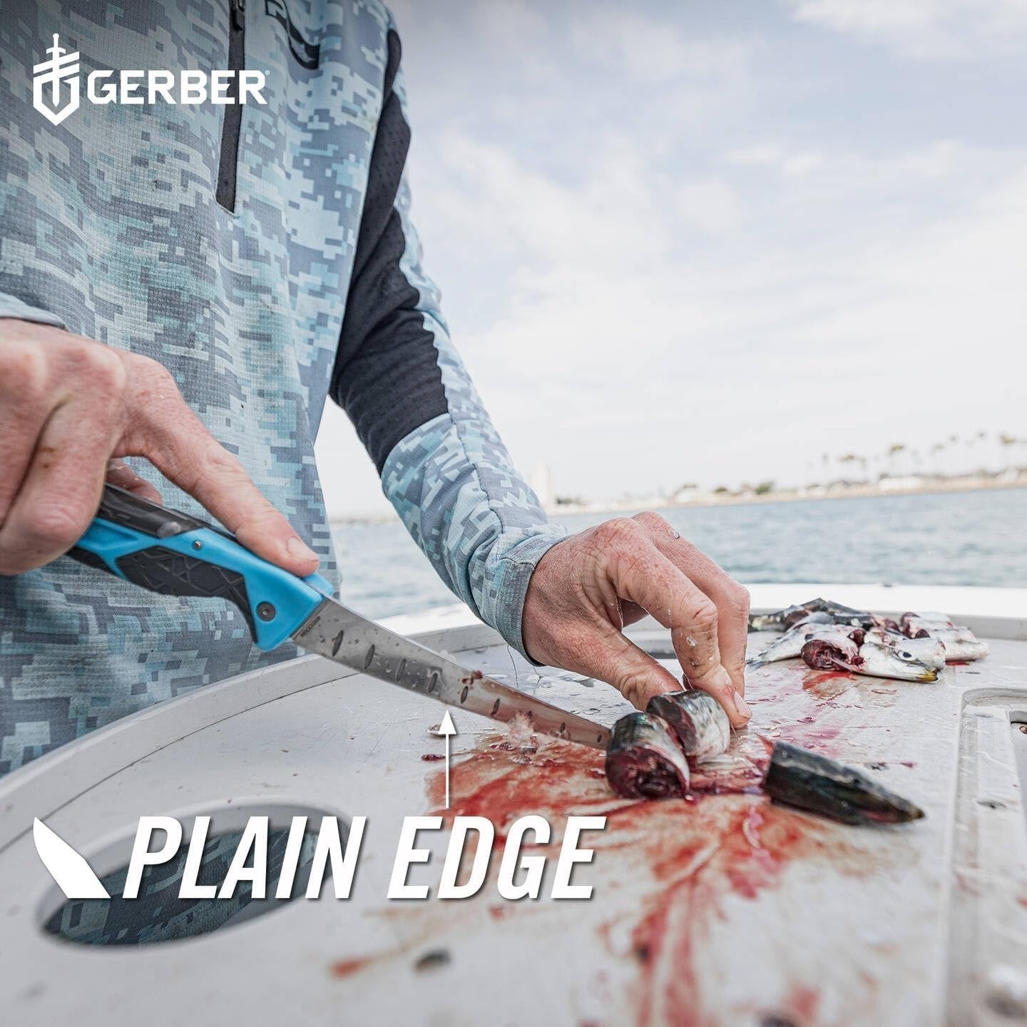 Gerber Gear Controller Folding Fillet - Saltwater Fishing Knife 6"