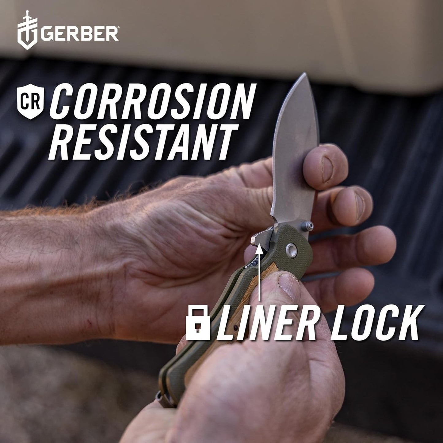 Gerber Gear Confidant EDC Pocket Knife, 3.2" Drop Point Plain Edge Folding Knife