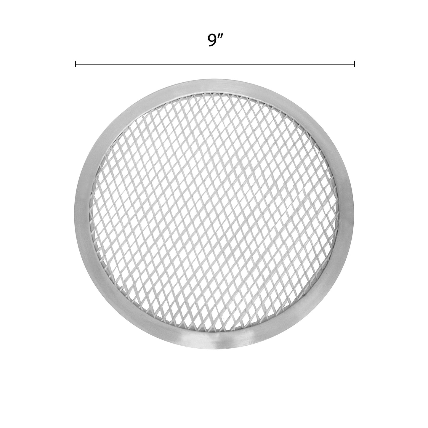 Thunder Group Seamless-Rim Aluminum Pizza Screen, 9 Inch