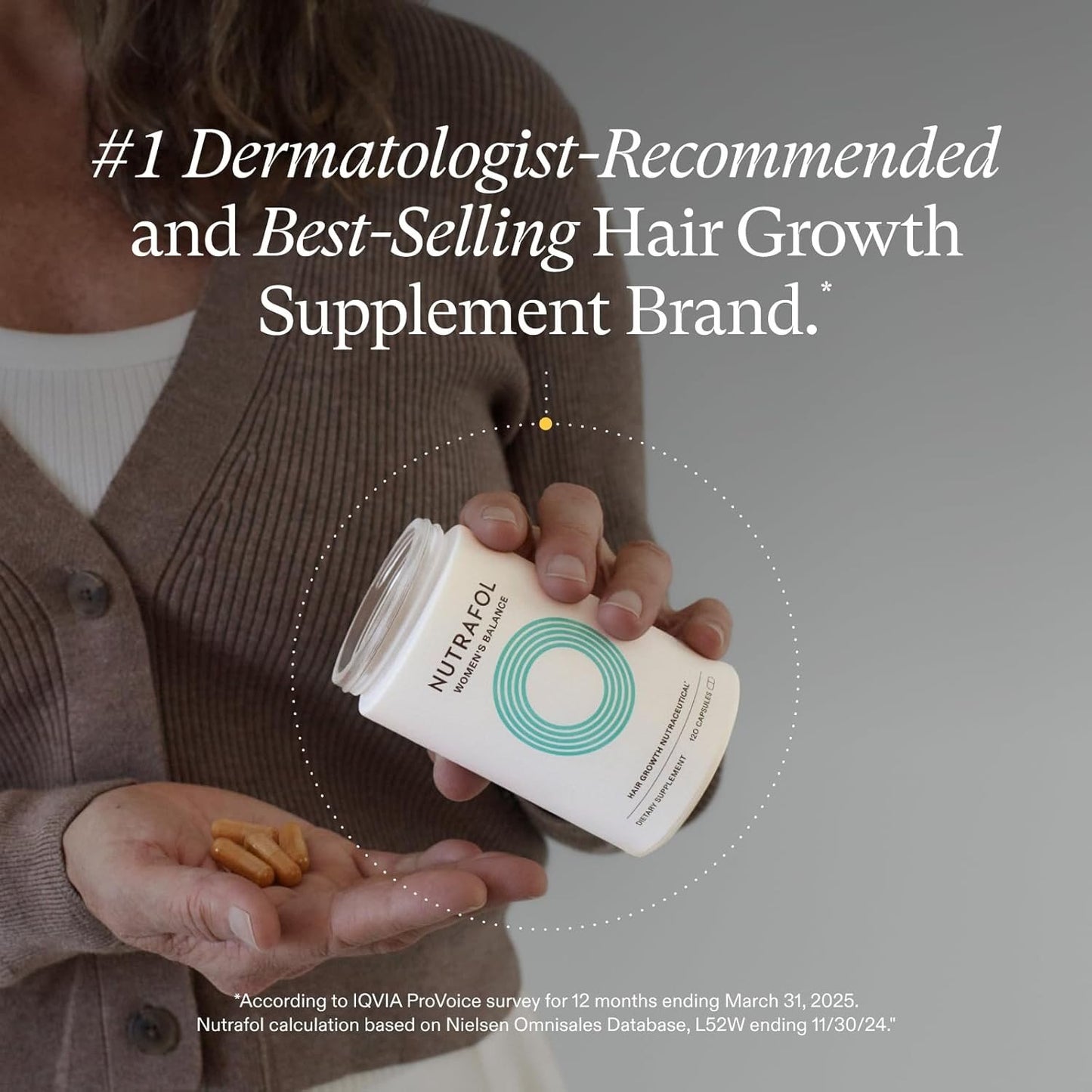 NUTRAFOL Womens Balance Hair Growth Nutraceutical 120 Capsule Exp 10/2026