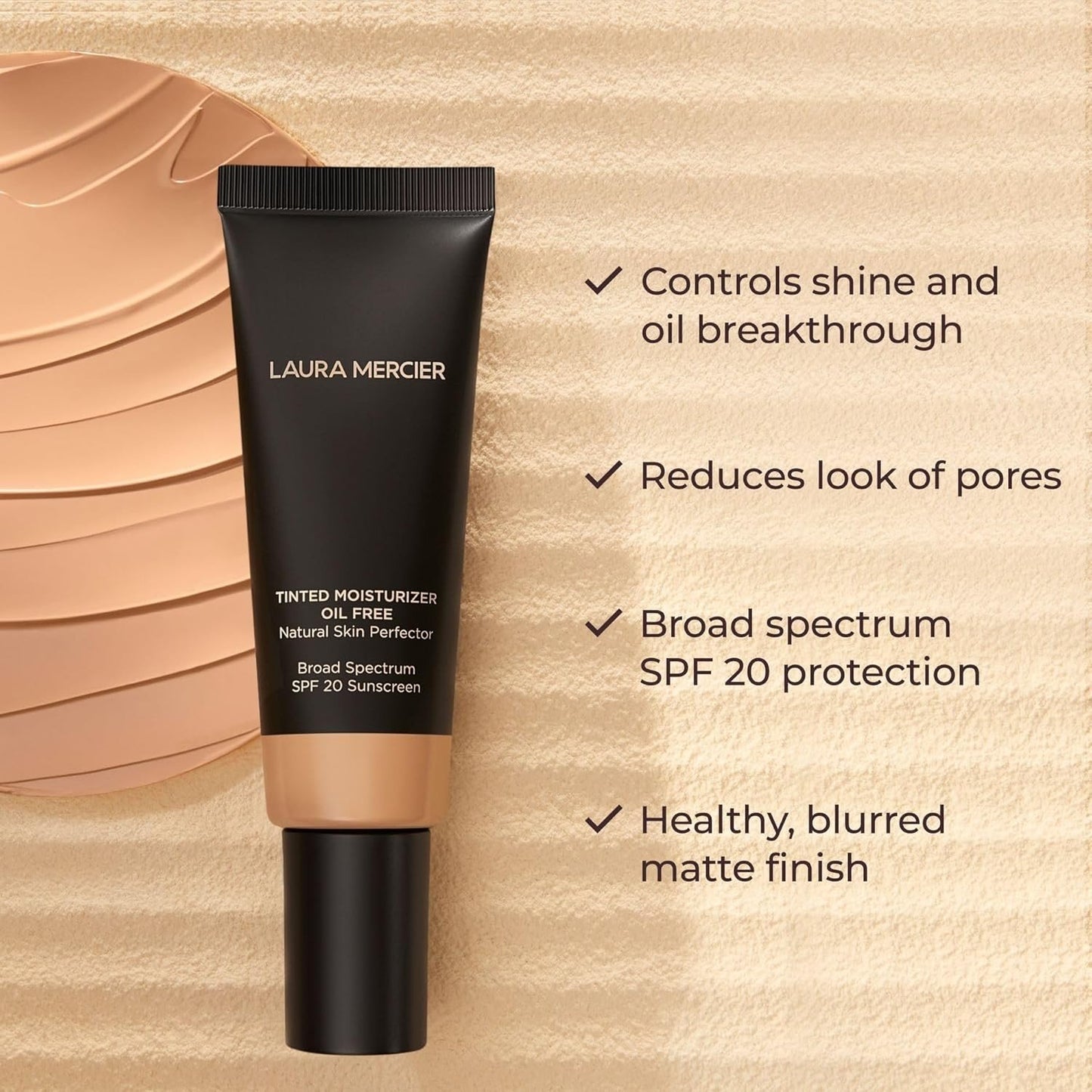 Laura Mercier Tinted Moisturizer Oil Free Natural Skin Perfector with SPF 20: All Day Shine Co