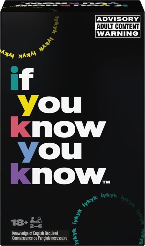 , If You Know You Know IYKYK Card Game, Adult Party Game for Bachelorette Partie