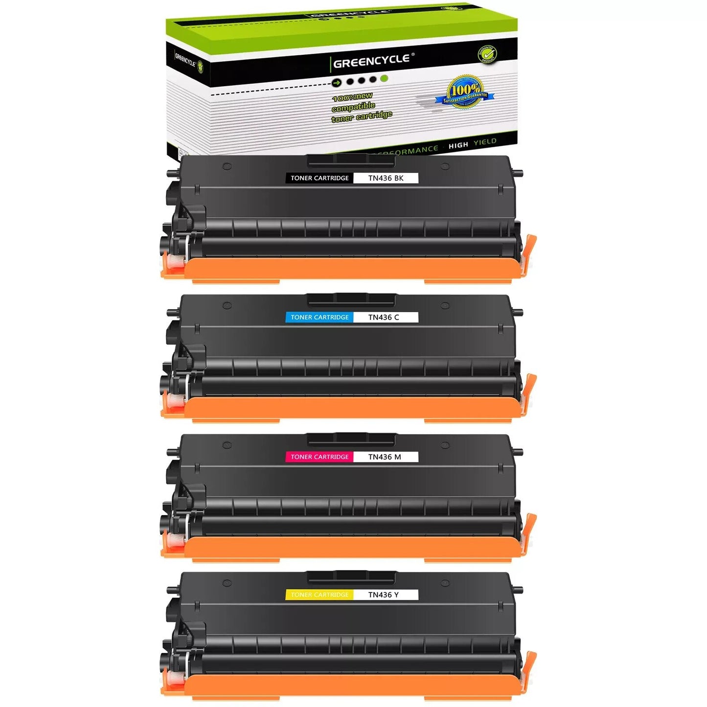 GREENCYCLE 4 Set Toner TN-436 BCYM For Brother HL-L8360CDW L8260CDW MFC-L8610CDW